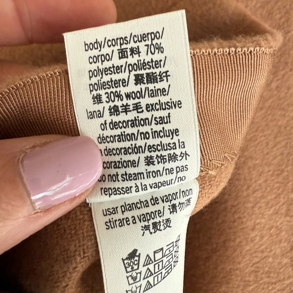 PINK Victoria secret Scarf wrap short wool Skirt neutral size M NWT - Picture 7 of 7